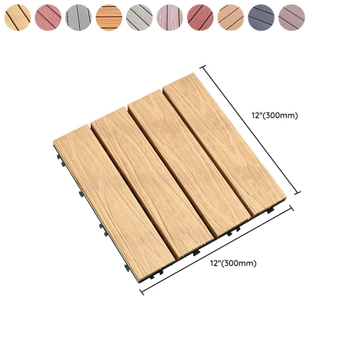 Lisslune | Composite deck tiles Connectable waterproof floor tiles