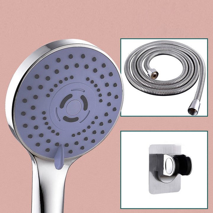 Lisslune | Round Shower Head Plastic Shower Head with Adjustable Spray Pattern