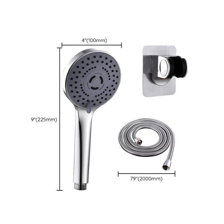 Lisslune | Round Shower Head Plastic Shower Head with Adjustable Spray Pattern