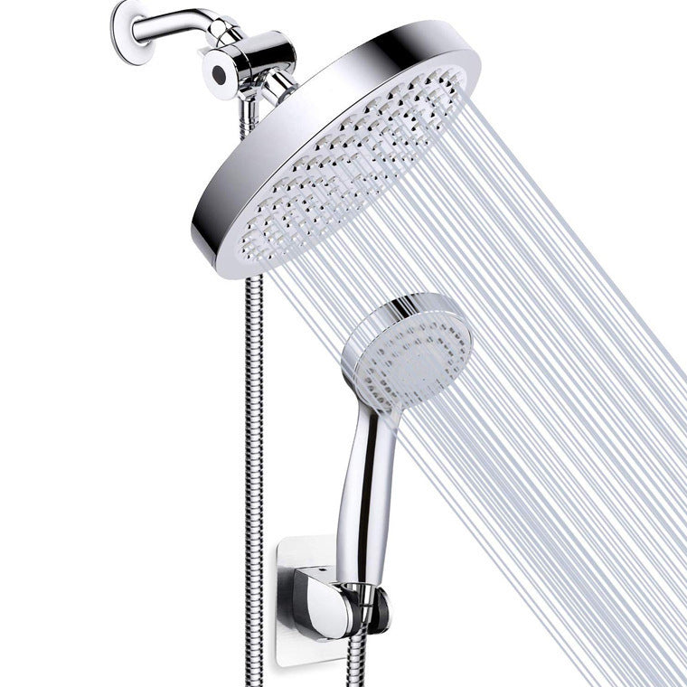 Lisslune | Traditional Shower Head Simple Metal Round Handheld Shower