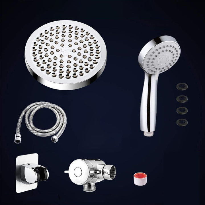 Lisslune | Traditional Shower Head Simple Metal Round Handheld Shower