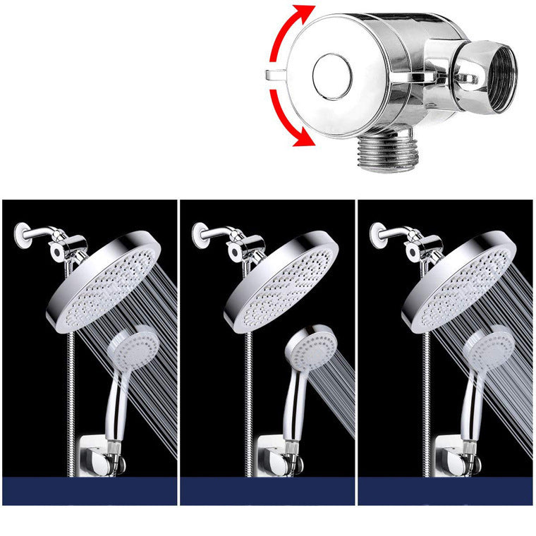 Lisslune | Traditional Shower Head Simple Metal Round Handheld Shower