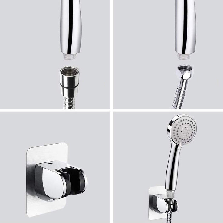 Lisslune | Traditional Shower Head Simple Metal Round Handheld Shower