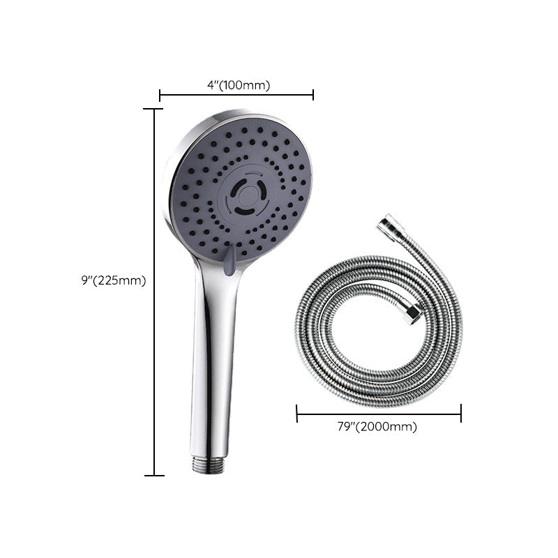 Lisslune | Modern Plastic Shower Head Round Handheld Shower Head with Adjustable Water Flow