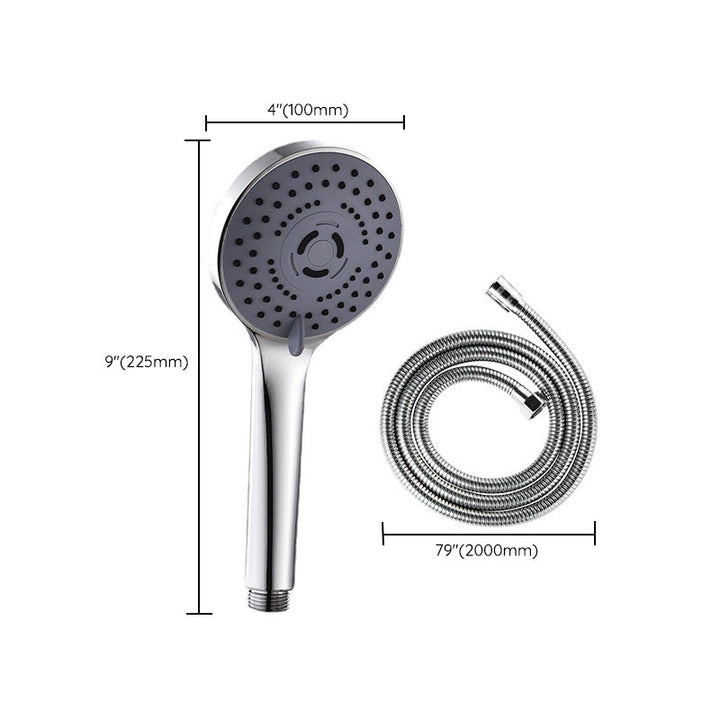Lisslune | Modern Plastic Shower Head Round Handheld Shower Head with Adjustable Water Flow