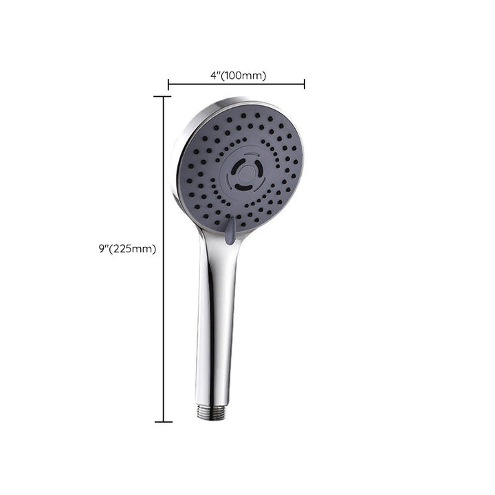 Lisslune | Modern Plastic Shower Head Round Handheld Shower Head with Adjustable Water Flow