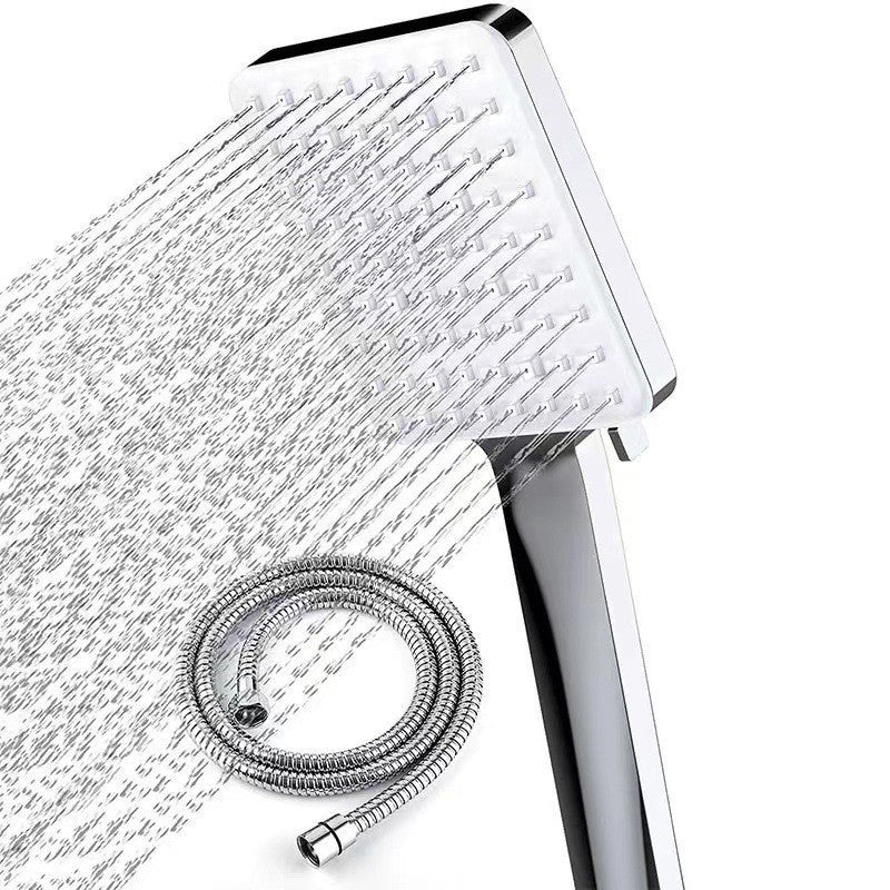 Lisslune | Contemporary Shower Head Square Handheld Shower Head in Silver