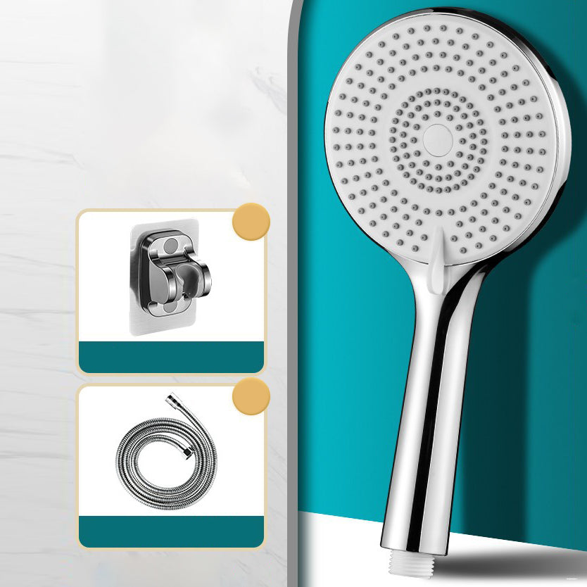 Lisslune | Round Shower Head Plastic Handheld Shower with Adjustable Spray Pattern