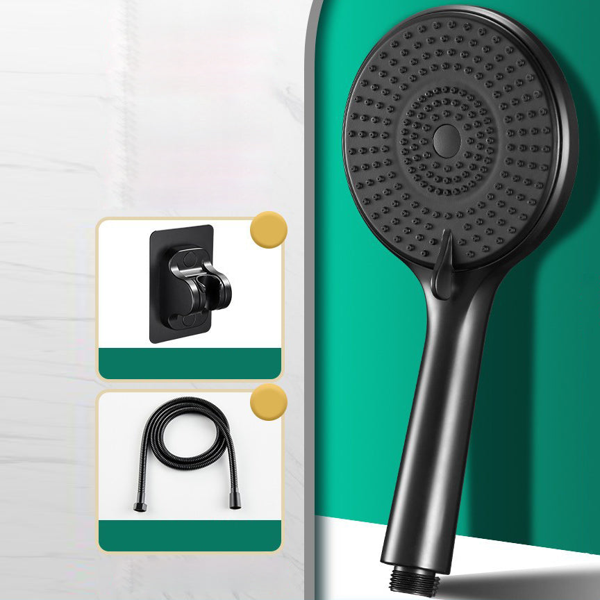 Lisslune | Round Shower Head Plastic Handheld Shower with Adjustable Spray Pattern