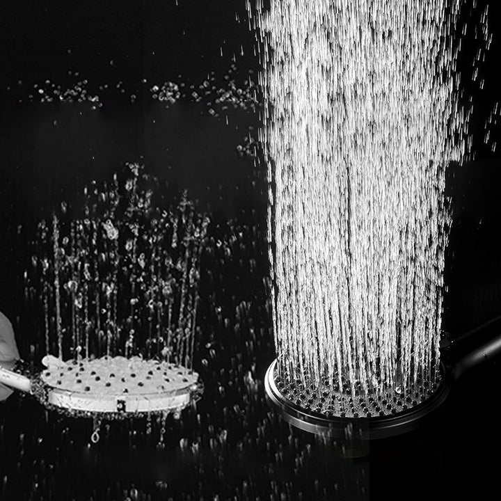 Lisslune | Round Shower Head Plastic Handheld Shower with Adjustable Spray Pattern