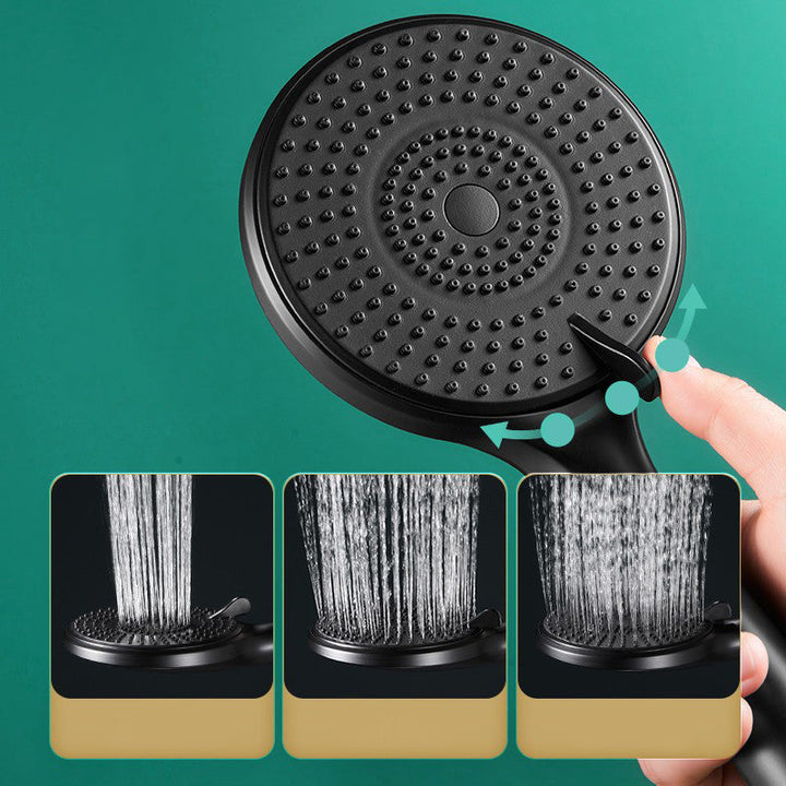 Lisslune | Round Shower Head Plastic Handheld Shower with Adjustable Spray Pattern