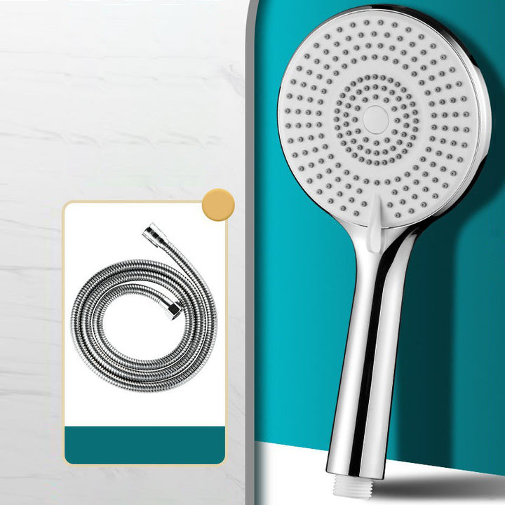 Lisslune | Round Shower Head Plastic Handheld Shower with Adjustable Spray Pattern