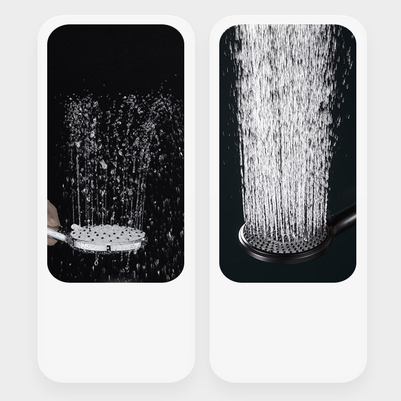 Lisslune | Round Shower Head Plastic Handheld Shower with Adjustable Spray Pattern