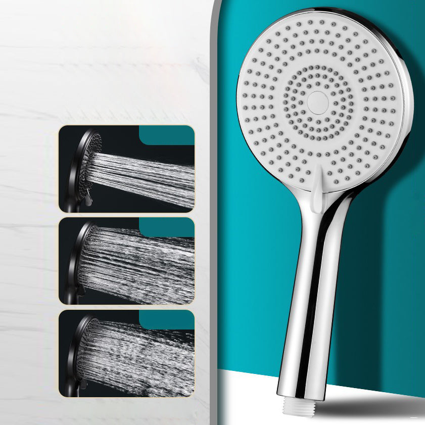 Lisslune | Round Shower Head Plastic Handheld Shower with Adjustable Spray Pattern