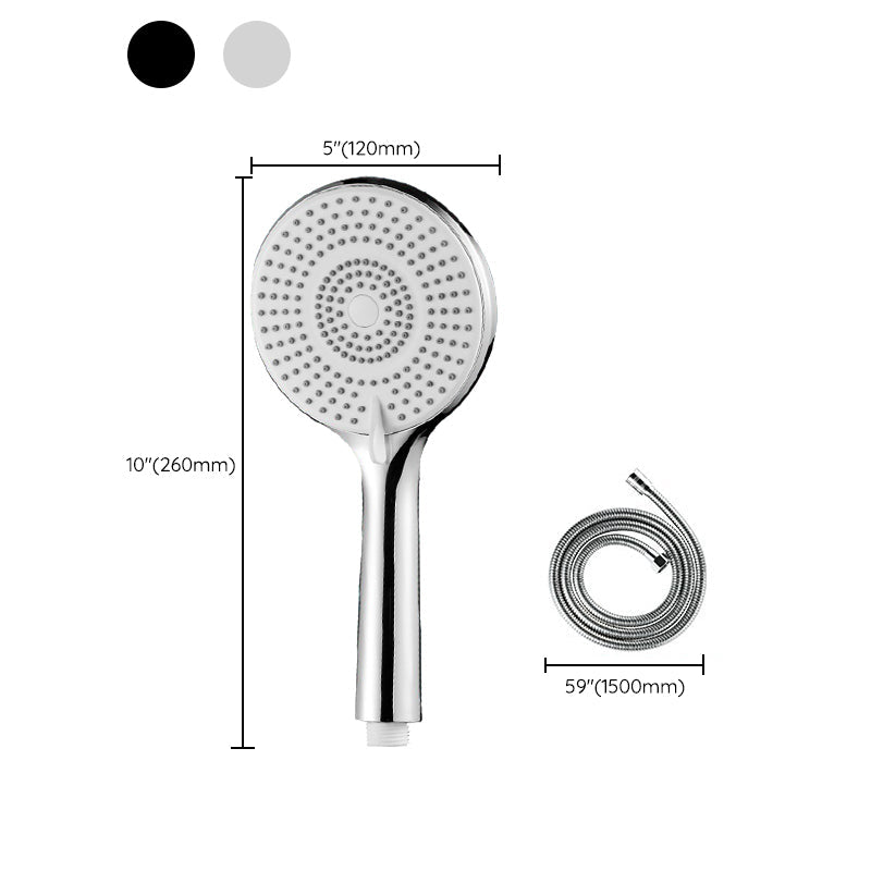 Lisslune | Round Shower Head Plastic Handheld Shower with Adjustable Spray Pattern