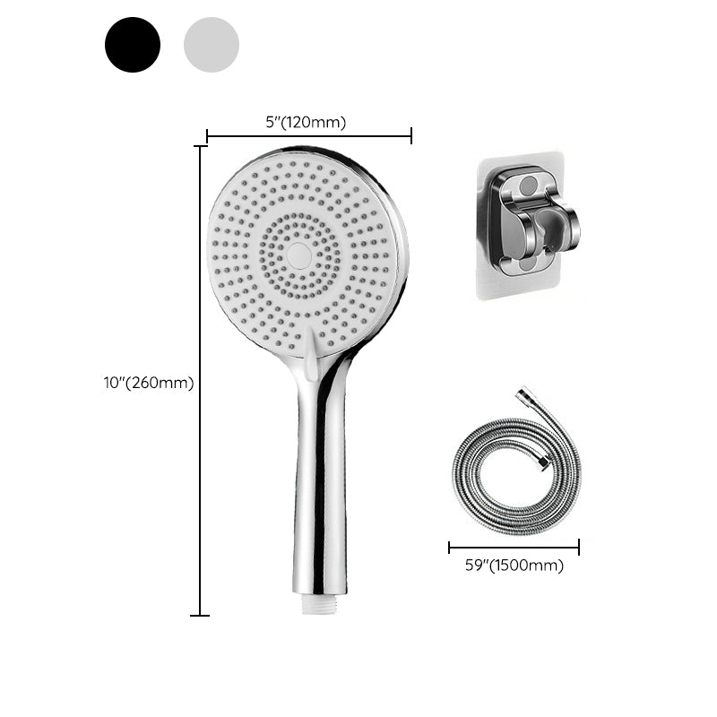 Lisslune | Round Shower Head Plastic Handheld Shower with Adjustable Spray Pattern