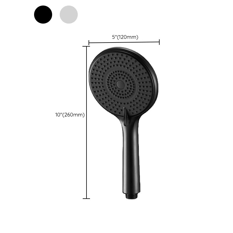 Lisslune | Round Shower Head Plastic Handheld Shower with Adjustable Spray Pattern