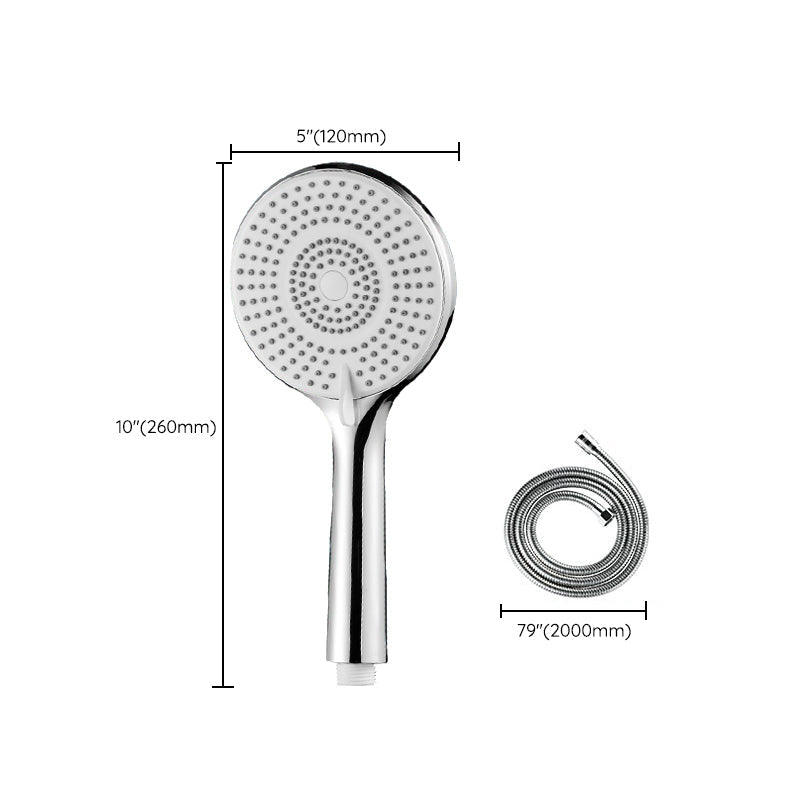 Lisslune | Round Shower Head Plastic Handheld Shower with Adjustable Spray Pattern