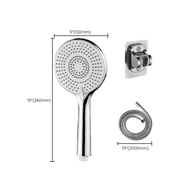 Lisslune | Round Shower Head Plastic Handheld Shower with Adjustable Spray Pattern