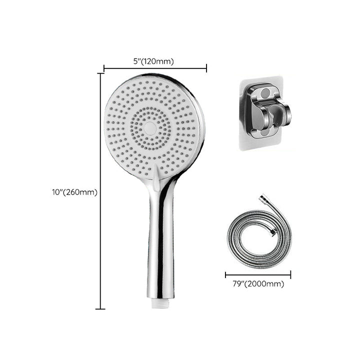 Lisslune | Round Shower Head Plastic Handheld Shower with Adjustable Spray Pattern