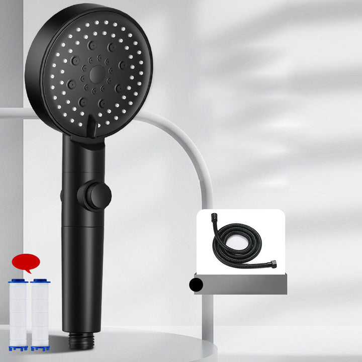 Lisslune | Modern Handheld Supercharged Showerhead Round Turbo Spray Head