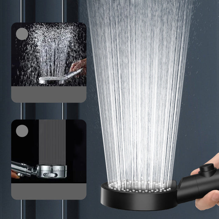 Lisslune | Modern Handheld Supercharged Showerhead Round Turbo Spray Head