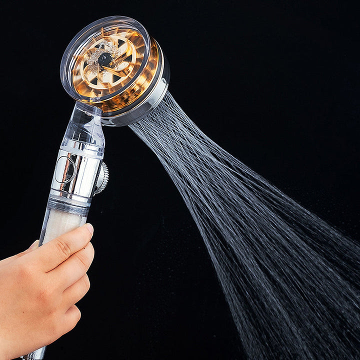 Lisslune | Contemporary Handheld Supercharged Showerhead Round Turbo Spray Head