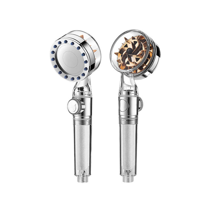 Lisslune | Contemporary Handheld Supercharged Showerhead Round Turbo Spray Head