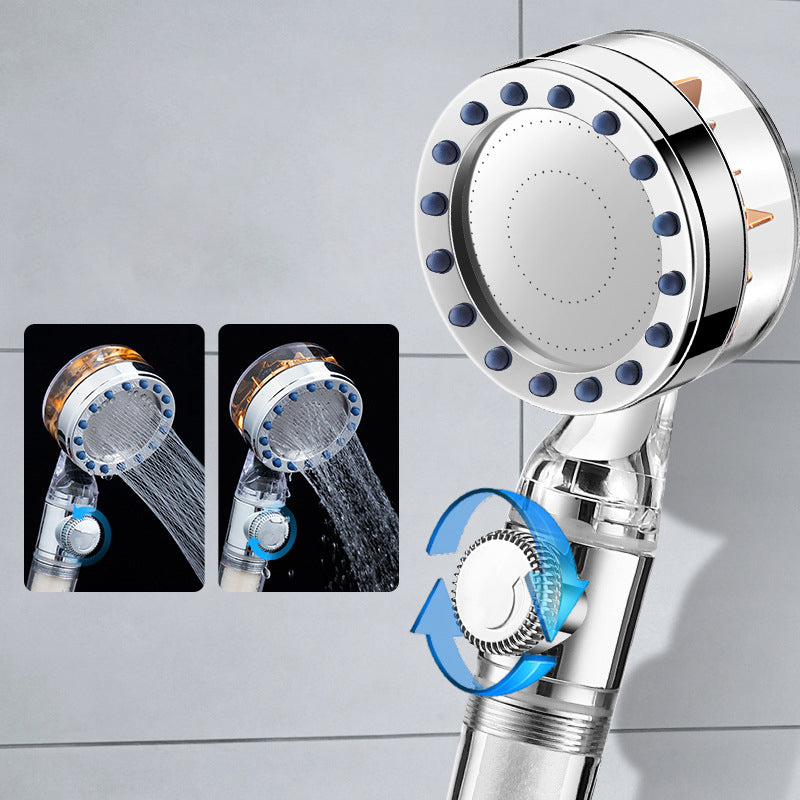 Lisslune | Contemporary Handheld Supercharged Showerhead Round Turbo Spray Head