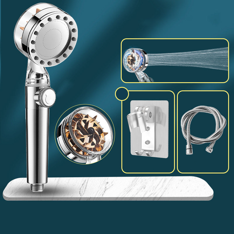 Lisslune | Contemporary Handheld Supercharged Showerhead Round Turbo Spray Head