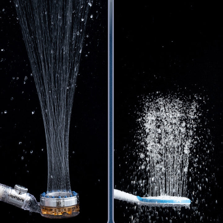 Lisslune | Contemporary Handheld Supercharged Showerhead Round Turbo Spray Head