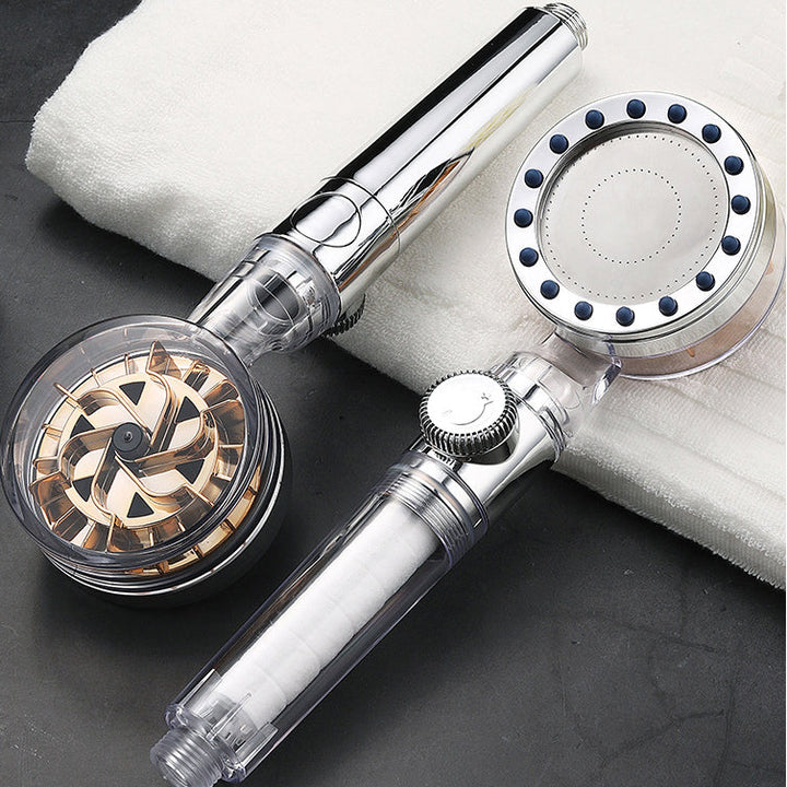 Lisslune | Contemporary Handheld Supercharged Showerhead Round Turbo Spray Head