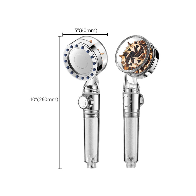 Lisslune | Contemporary Handheld Supercharged Showerhead Round Turbo Spray Head
