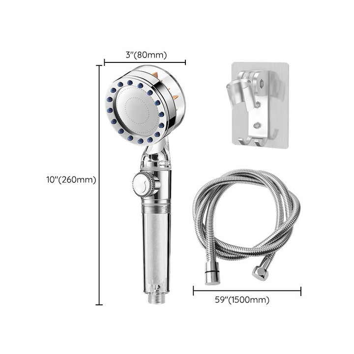 Lisslune | Contemporary Handheld Supercharged Showerhead Round Turbo Spray Head