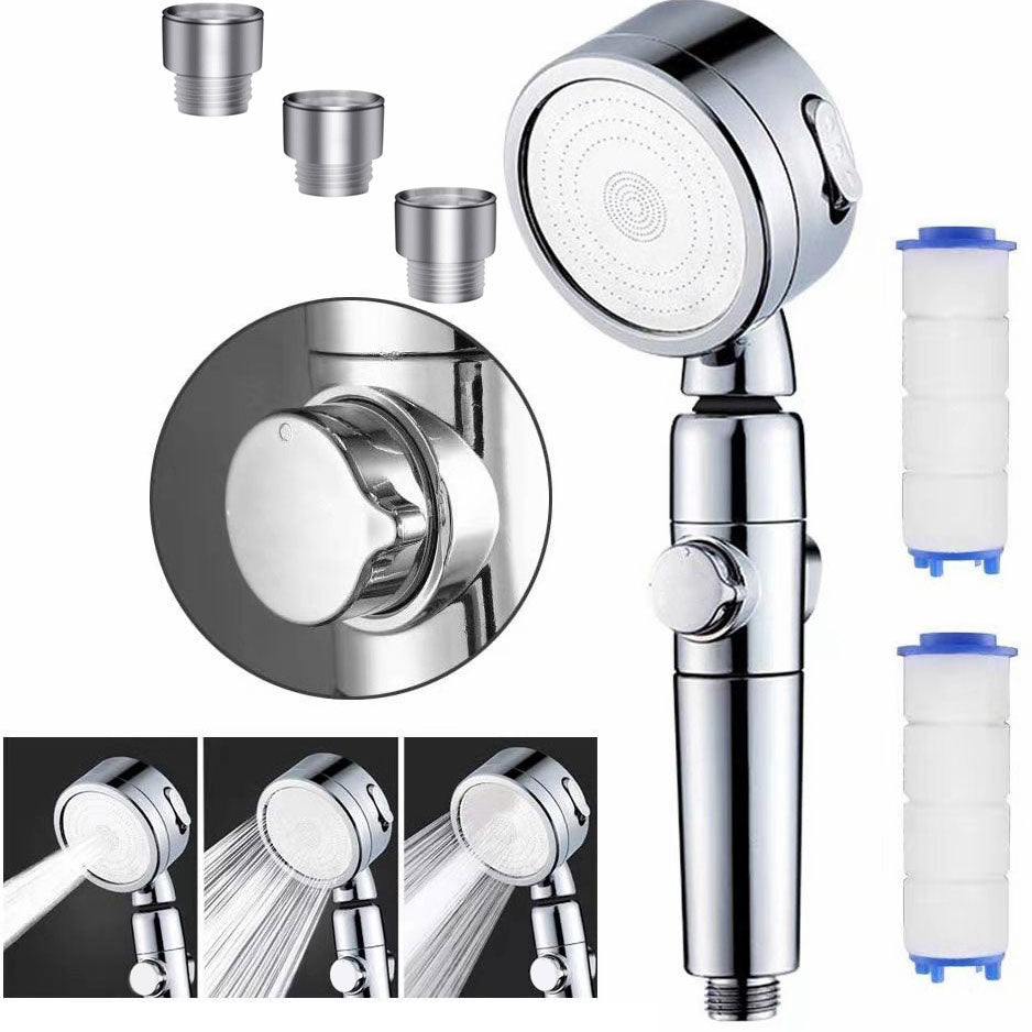 Lisslune | Modern Handheld Supercharged Showerhead Round 3 Setting Spray Head