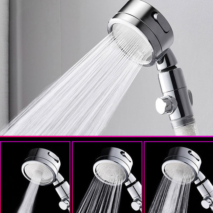 Lisslune | Modern Handheld Supercharged Showerhead Round 3 Setting Spray Head