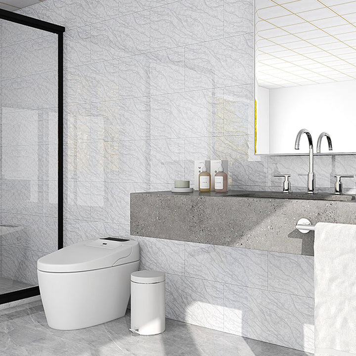 Lisslune | 10-Pack 12" x 23" PVC rectangular Peel & Stick subway tile kitchen and bathroom