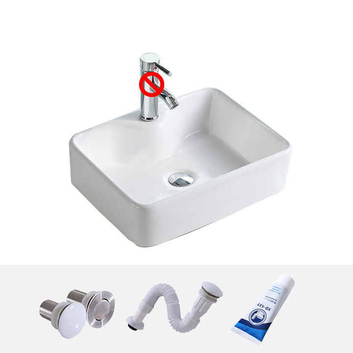 Lisslune | Porcelain Wash Basin Modern Simple Wash Bowl Bathroom Sink