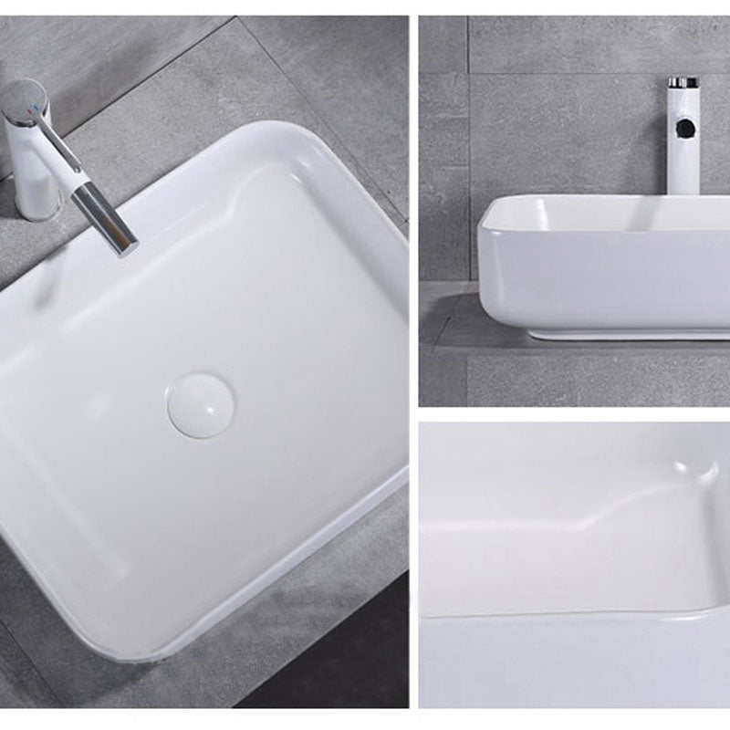 Lisslune | Porcelain Wash Basin Modern Simple Wash Bowl Bathroom Sink
