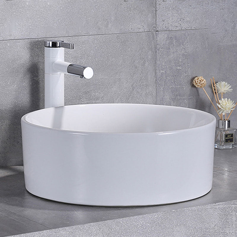 Lisslune | Porcelain Wash Basin Modern Simple Wash Bowl Bathroom Sink