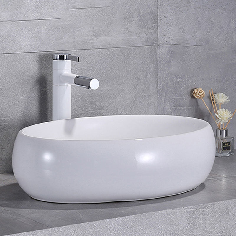 Lisslune | Porcelain Wash Basin Modern Simple Wash Bowl Bathroom Sink