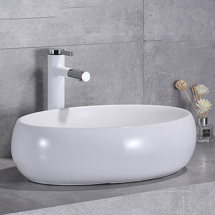 Lisslune | Porcelain Wash Basin Modern Simple Wash Bowl Bathroom Sink