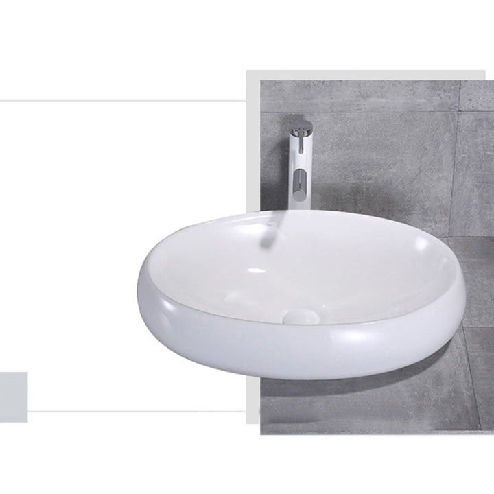 Lisslune | Porcelain Wash Basin Modern Simple Wash Bowl Bathroom Sink