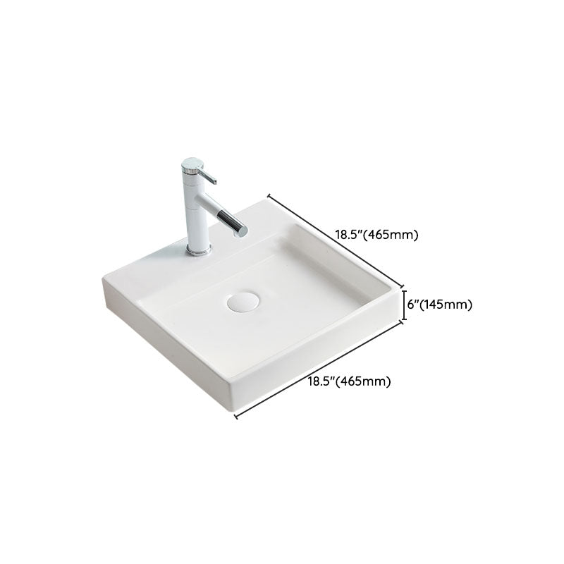 Lisslune | Porcelain Wash Basin Modern Simple Wash Bowl Bathroom Sink