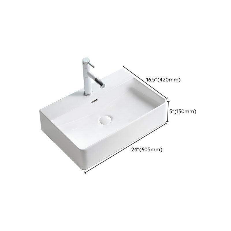 Lisslune | Porcelain Wash Basin Modern Simple Wash Bowl Bathroom Sink