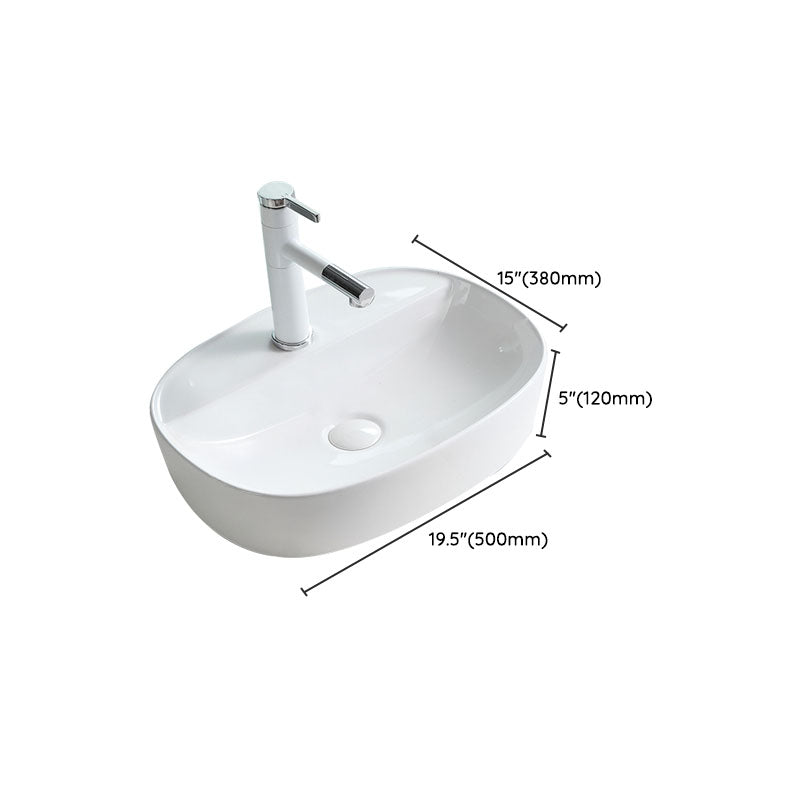 Lisslune | Porcelain Wash Basin Modern Simple Wash Bowl Bathroom Sink
