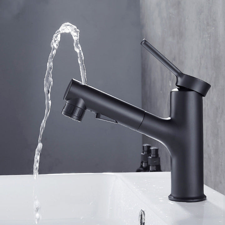 Lisslune | Contemporary Pull-out Sink Faucet with Lever Handle