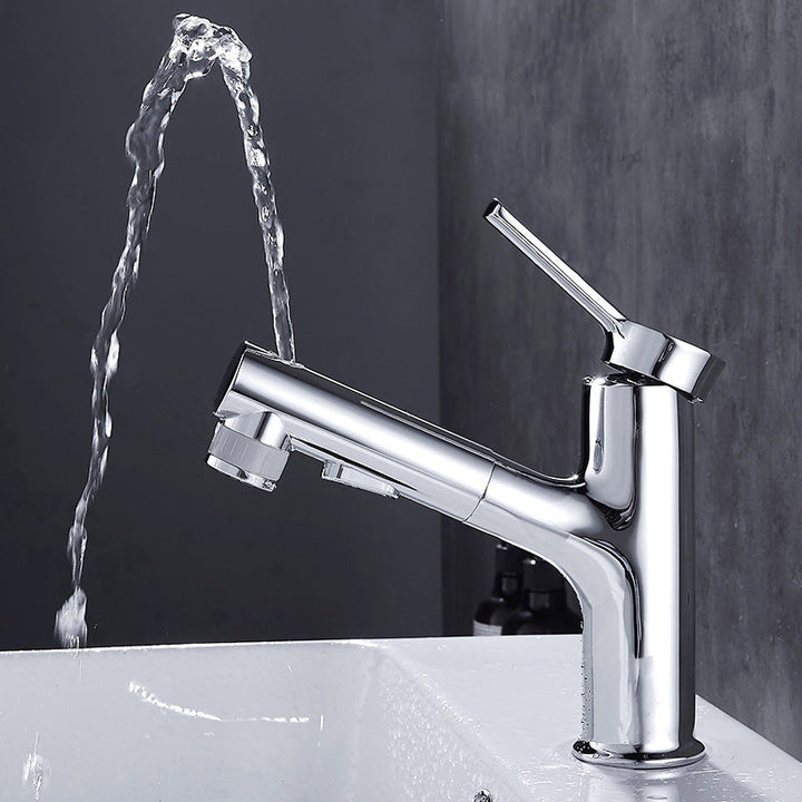 Lisslune | Contemporary Pull-out Sink Faucet with Lever Handle