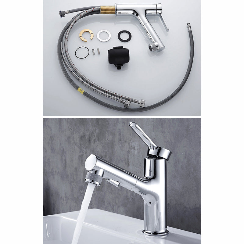 Lisslune | Contemporary Pull-out Sink Faucet with Lever Handle