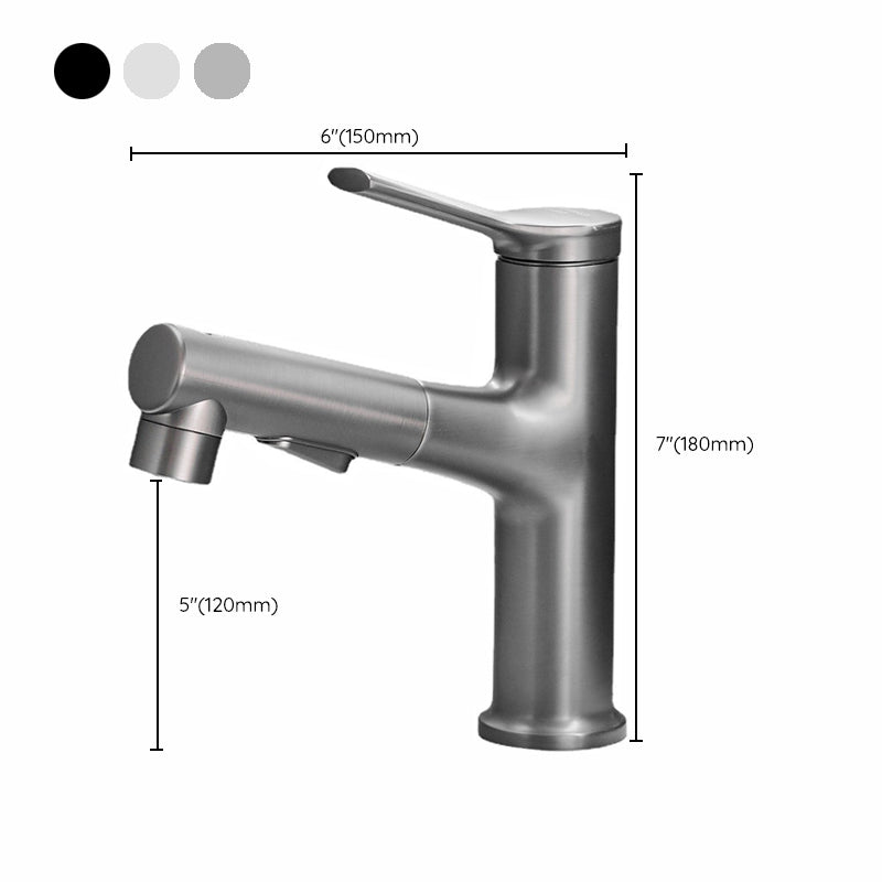 Lisslune | Contemporary Pull-out Sink Faucet with Lever Handle